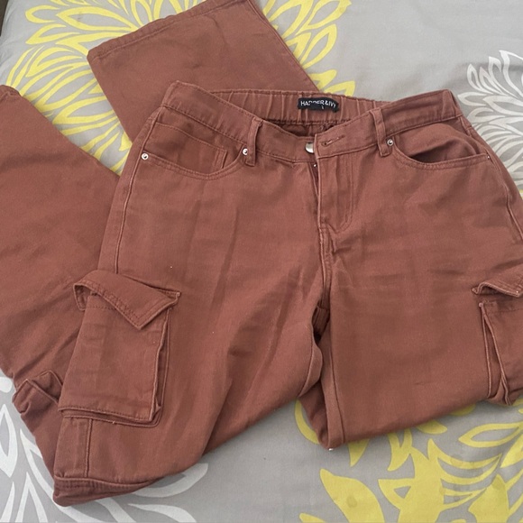 brown cargo pants - Picture 1 of 3